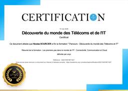 Découverte du monde des Télécoms et de l'IT