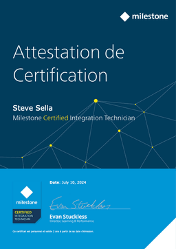 Milestone Certified Integration Technician (MCIT)